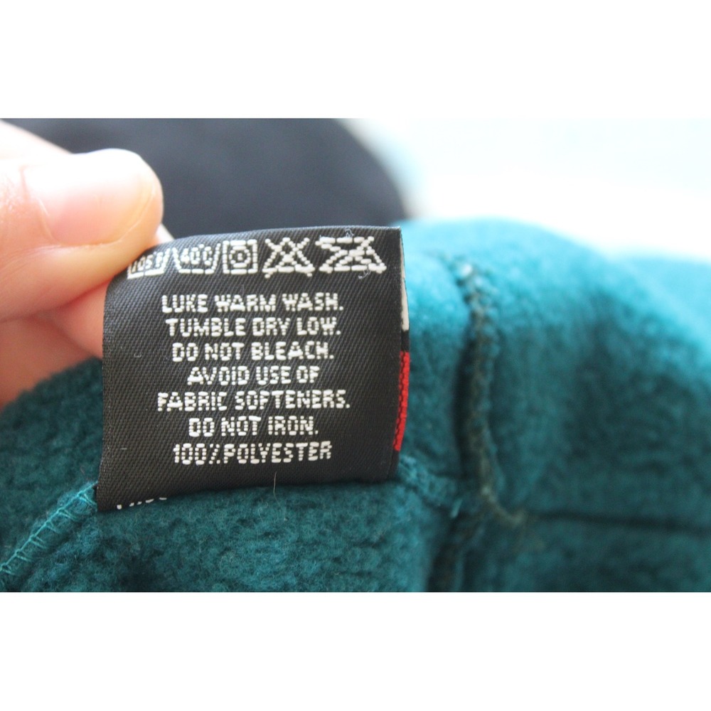 Vtg EMS OS Teal Polartec Fleece Beanie Hat Winter Warm Gorpcore Skull Cap - Picture 4 of 4